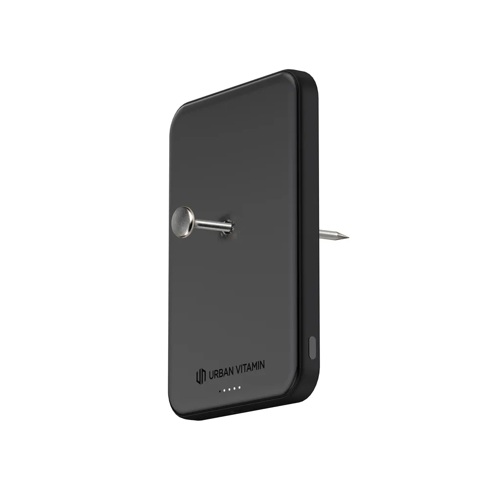 Urban Vitamin Pomona 5000mAh Qi2.2 25W magnetische Powerbank, schwarz – Bild 5