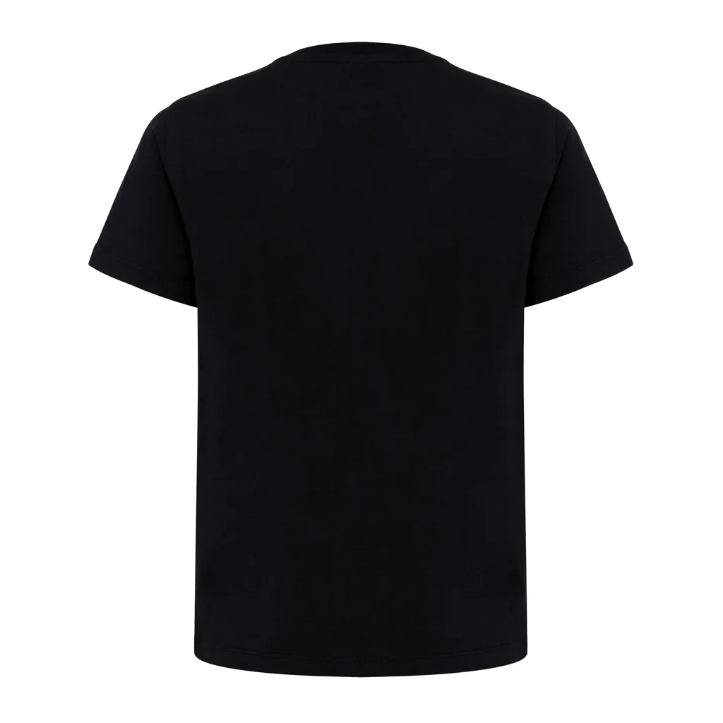 IQONIQ Koli Kids T-Shirt aus recycelter Baumwolle, schwarz – Bild 2