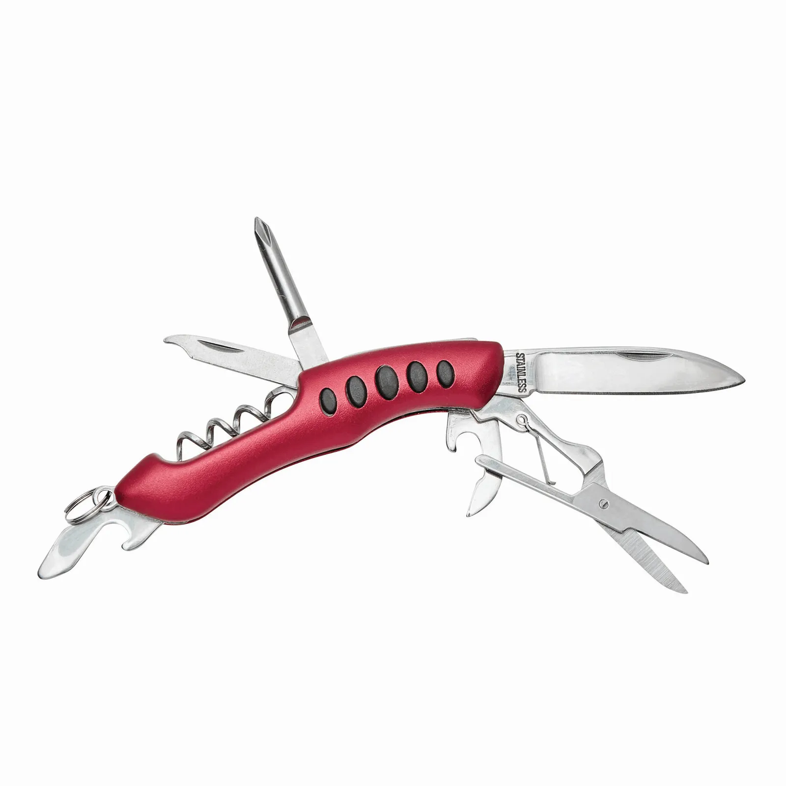 SMALL R. - Taschenmesser rot, silber, rot, silber – Bild 2