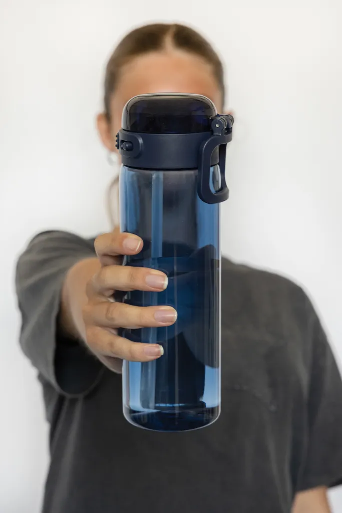 Sip'nLock RCS rPET auslaufsichere Sport-Trinkflasche 800ml, navy blau – Bild 9