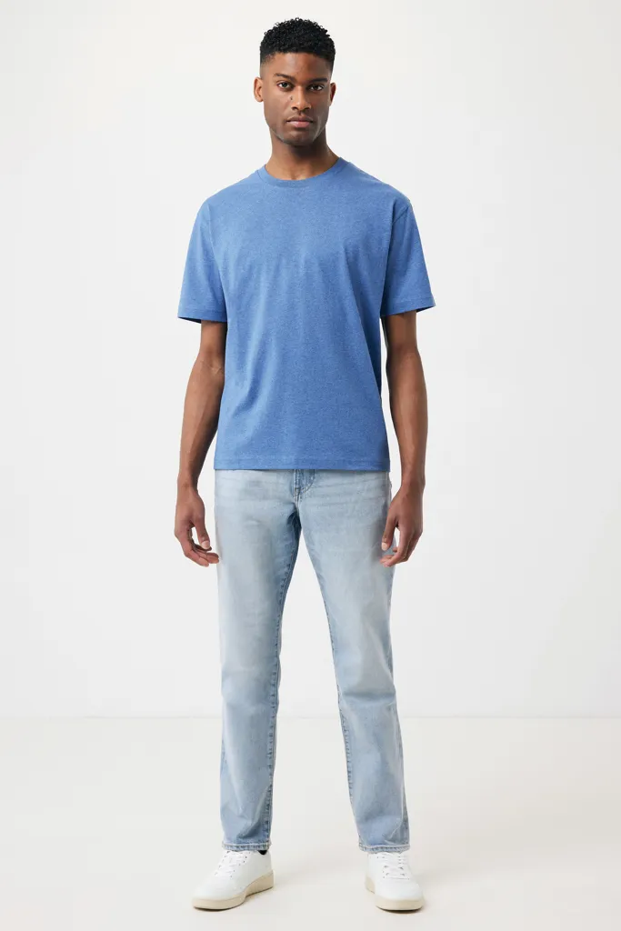 IQONIQ Teide T-Shirt aus recycelter Baumwolle, heather blue – Bild 4