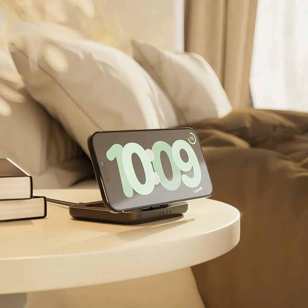 Zens Magnetic Nightstand Charger, schwarz – Bild 6