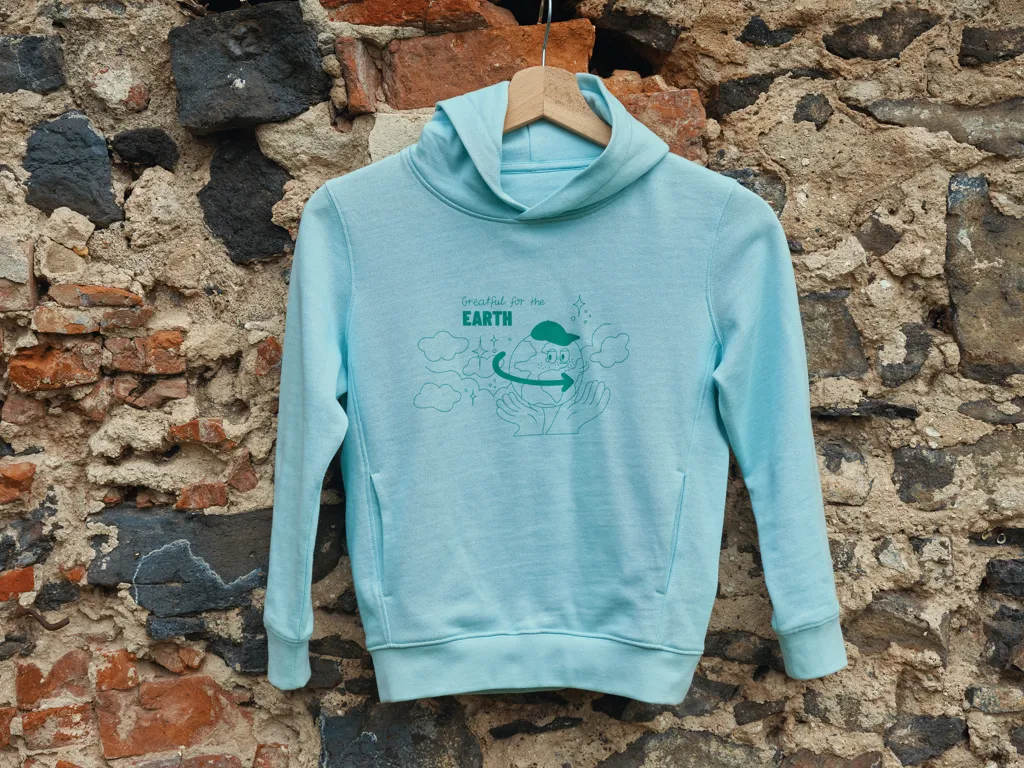IQONIQ Yengo KidsHoodie mit Seitentaschen aus rec. Baumwolle, crushed mint – Bild 9