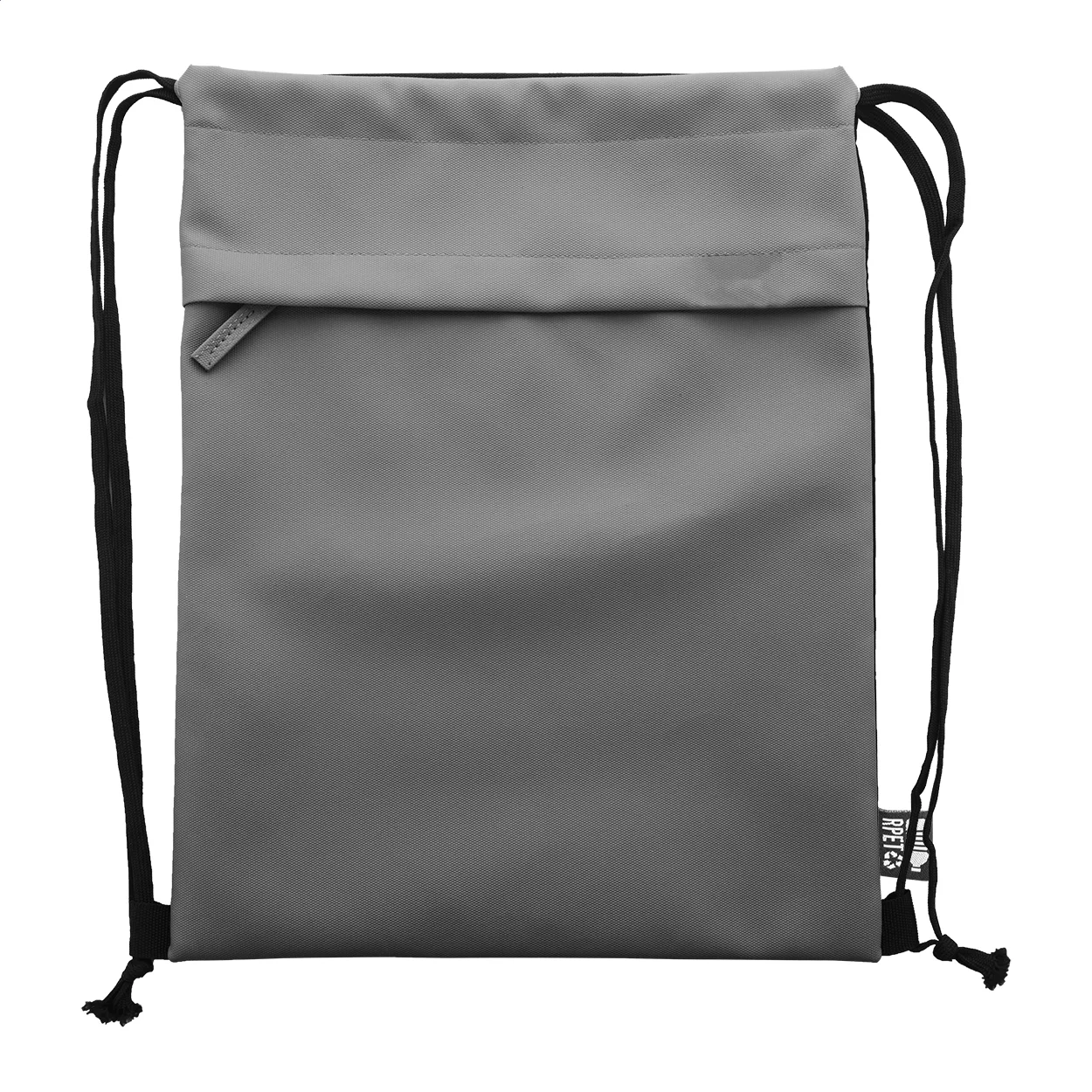 RPET drawstring bag Pudrow, grau – Bild 3