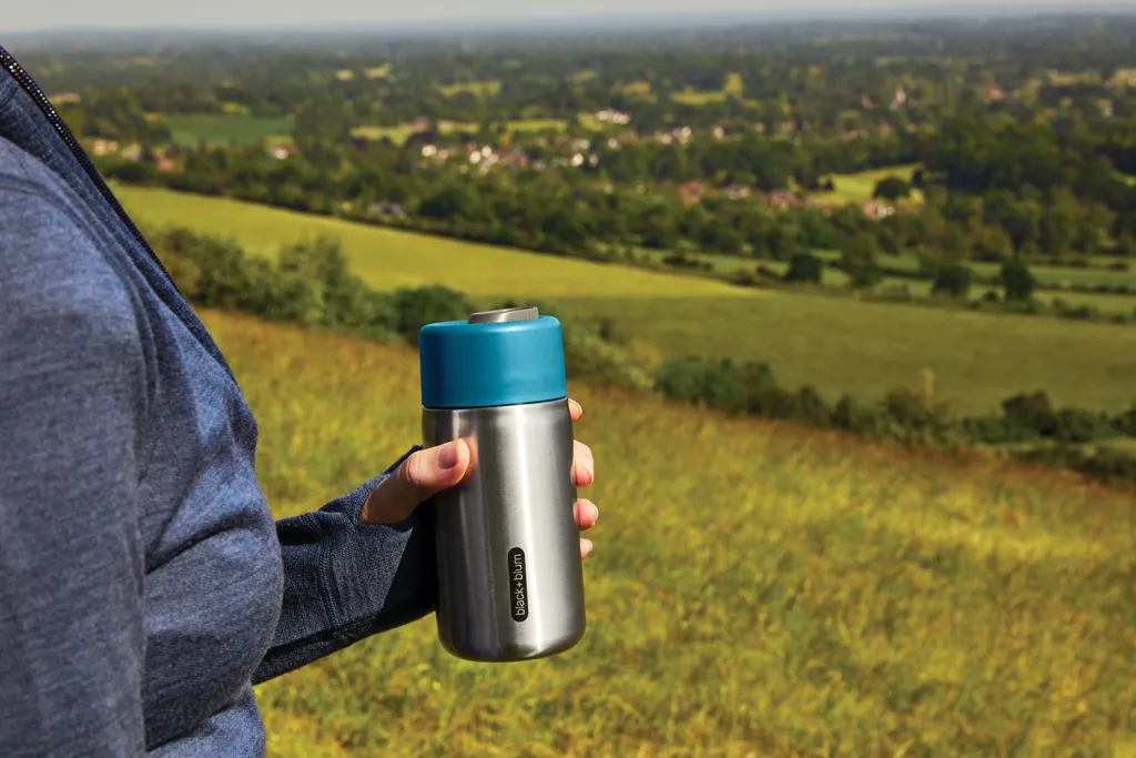 Black+Blum isolierter, auslaufsicherer Becher aus Edelstahl, turkis – Bild 7