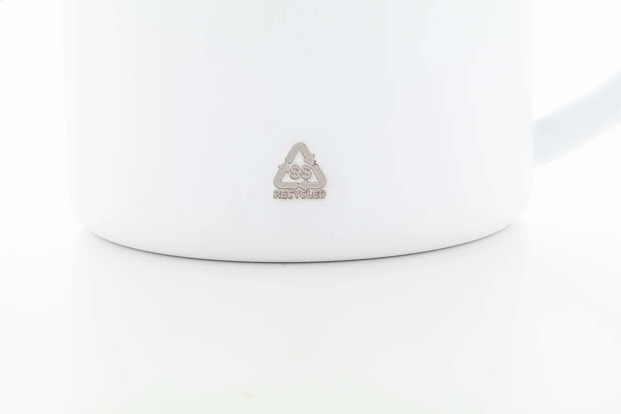 Tasse Hossa aus recyceltem Edelstahl, weiß – Bild 2