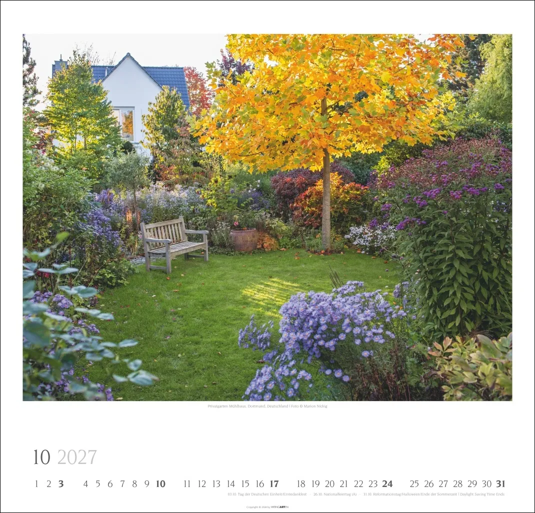 Gartenträume Wandkalender 2027 – Bild 11
