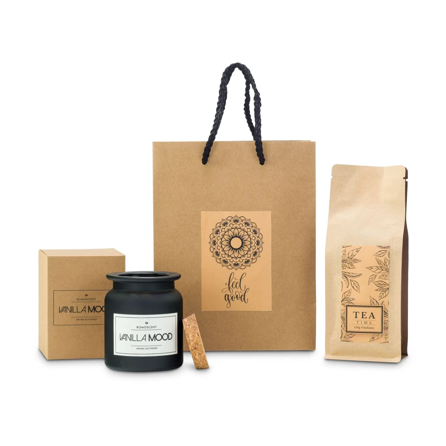 Geschenkset / Präsenteset: Feel Good - Tee-Zeit, braun – Bild 2