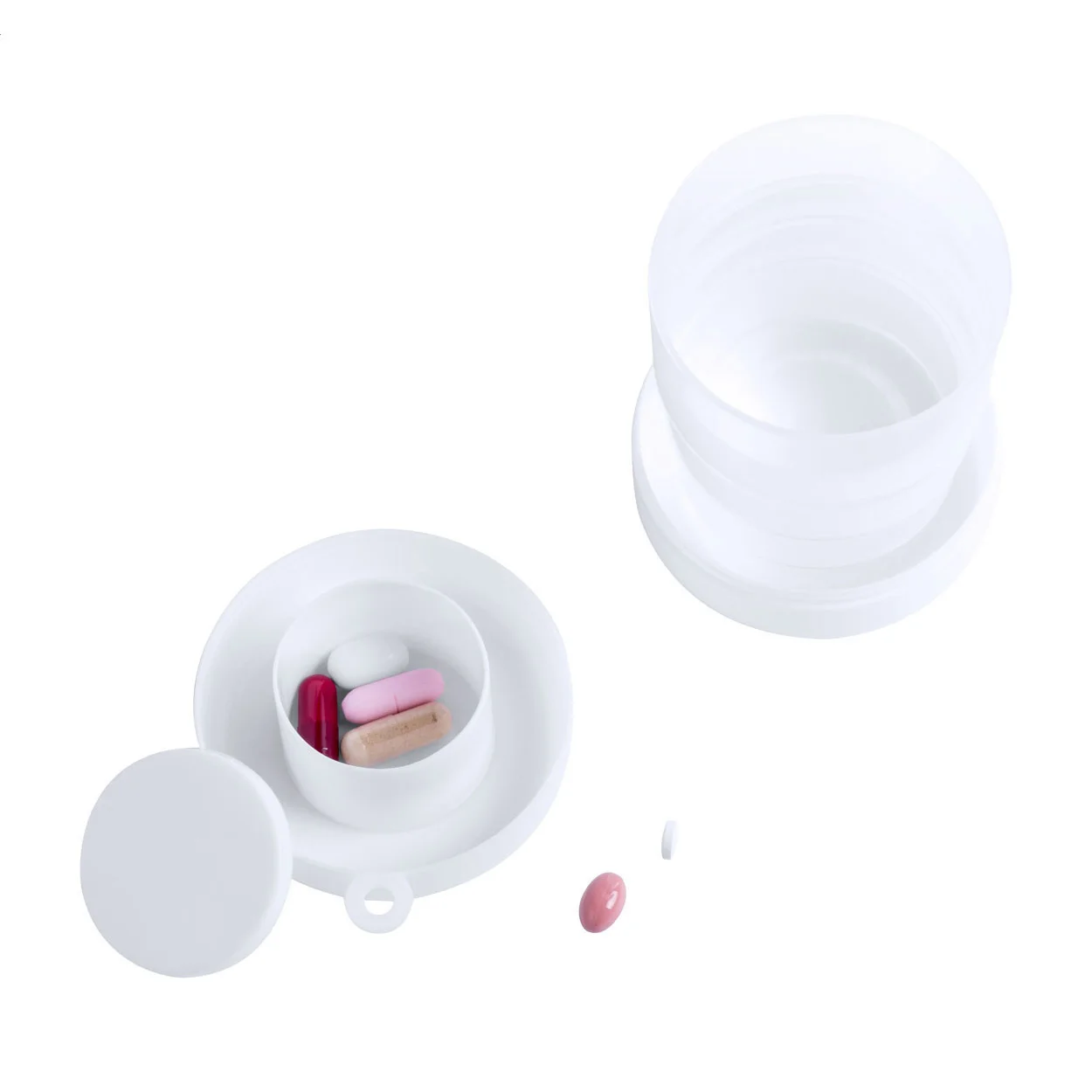 Faltbarer Becher Medicup, weiß – Bild 6