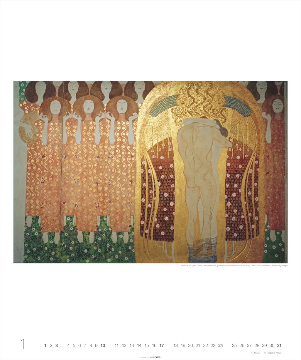 Gustav Klimt Edition Wandkalender 2027 – Bild 2