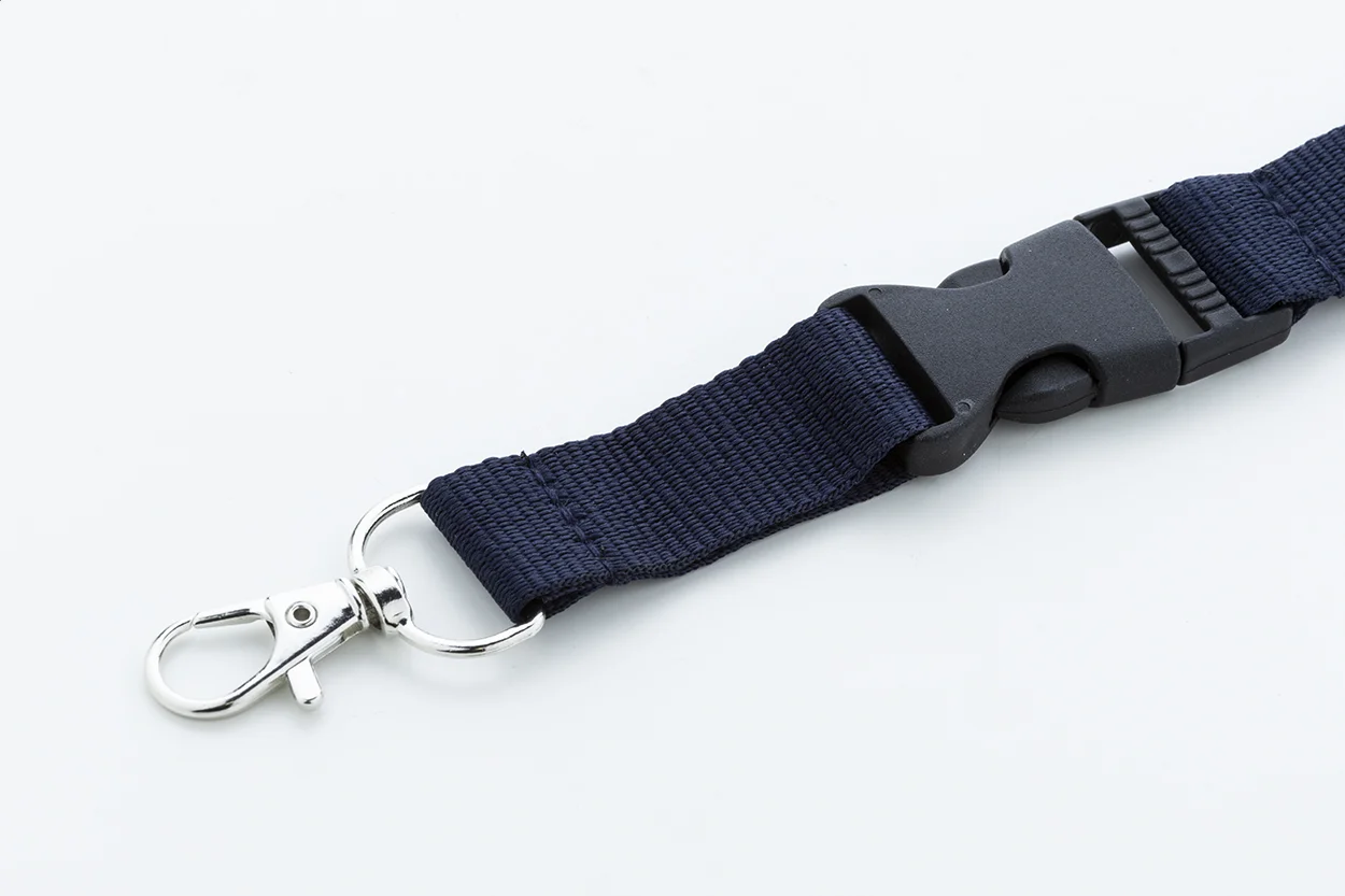 Lanyard Revent Plus aus RPET, dunkelblau – Bild 3