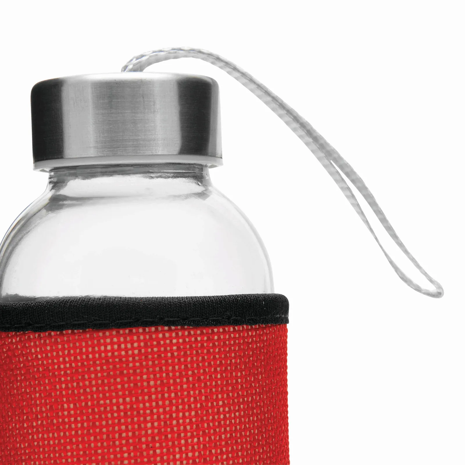 TAKE JUTY - Glas-Trinkflasche, rot – Bild 4