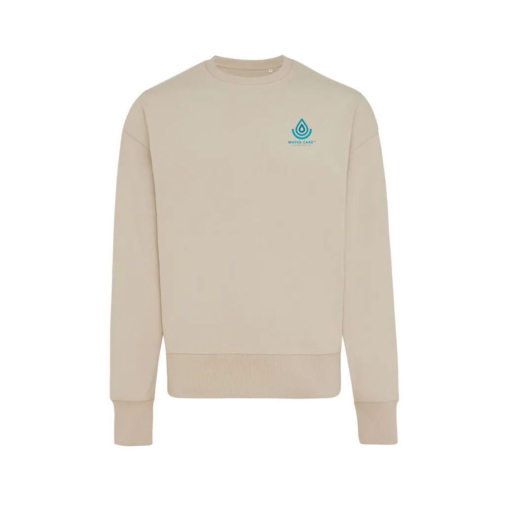 IQONIQ Kruger Relax-Rundhals-Sweater aus recycelt. Baumwolle, desert – Bild 3