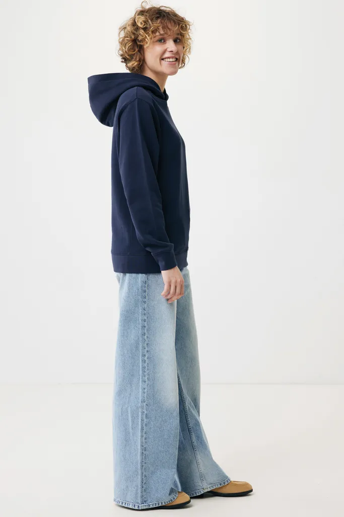 IQONIQ Yengo Hoodie mit Seitentaschen aus rec. Baumwolle, navy blau – Bild 6
