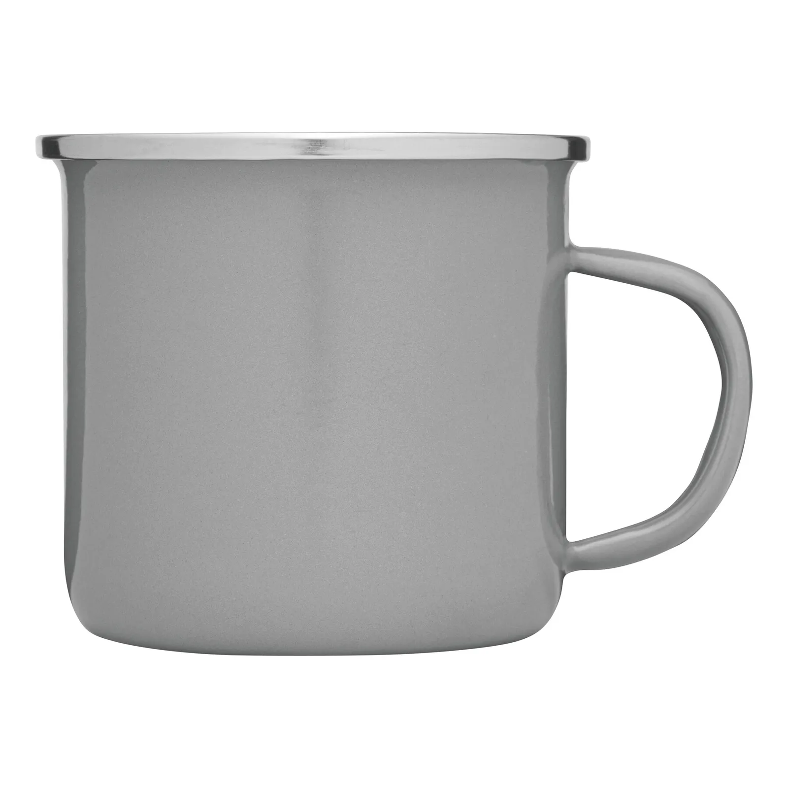 VINTAGE CUP - Emaille-Trinkbecher, grau – Bild 3