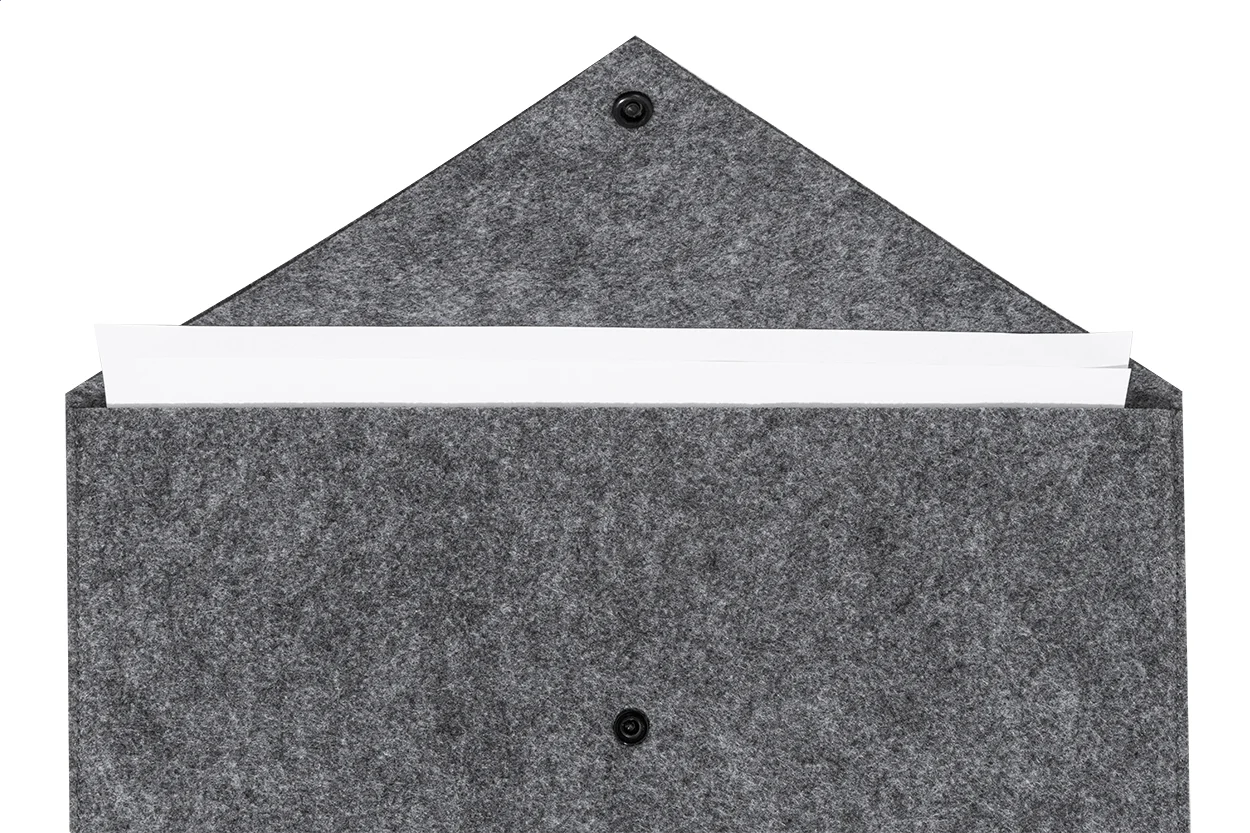 Dokumententasche RPET Refelt Slim, grau – Bild 3
