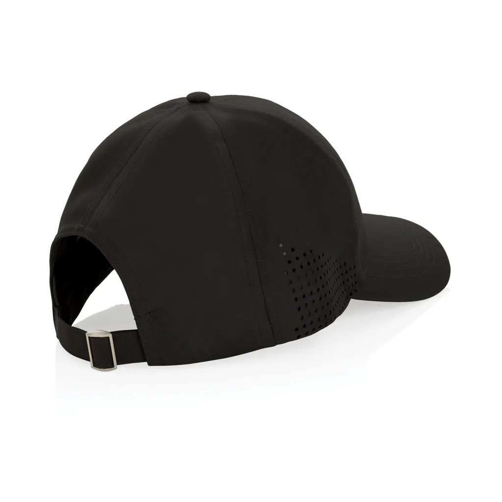 Impact AWARE™ rPET 6-Panel-Sportkappe, schwarz – Bild 2