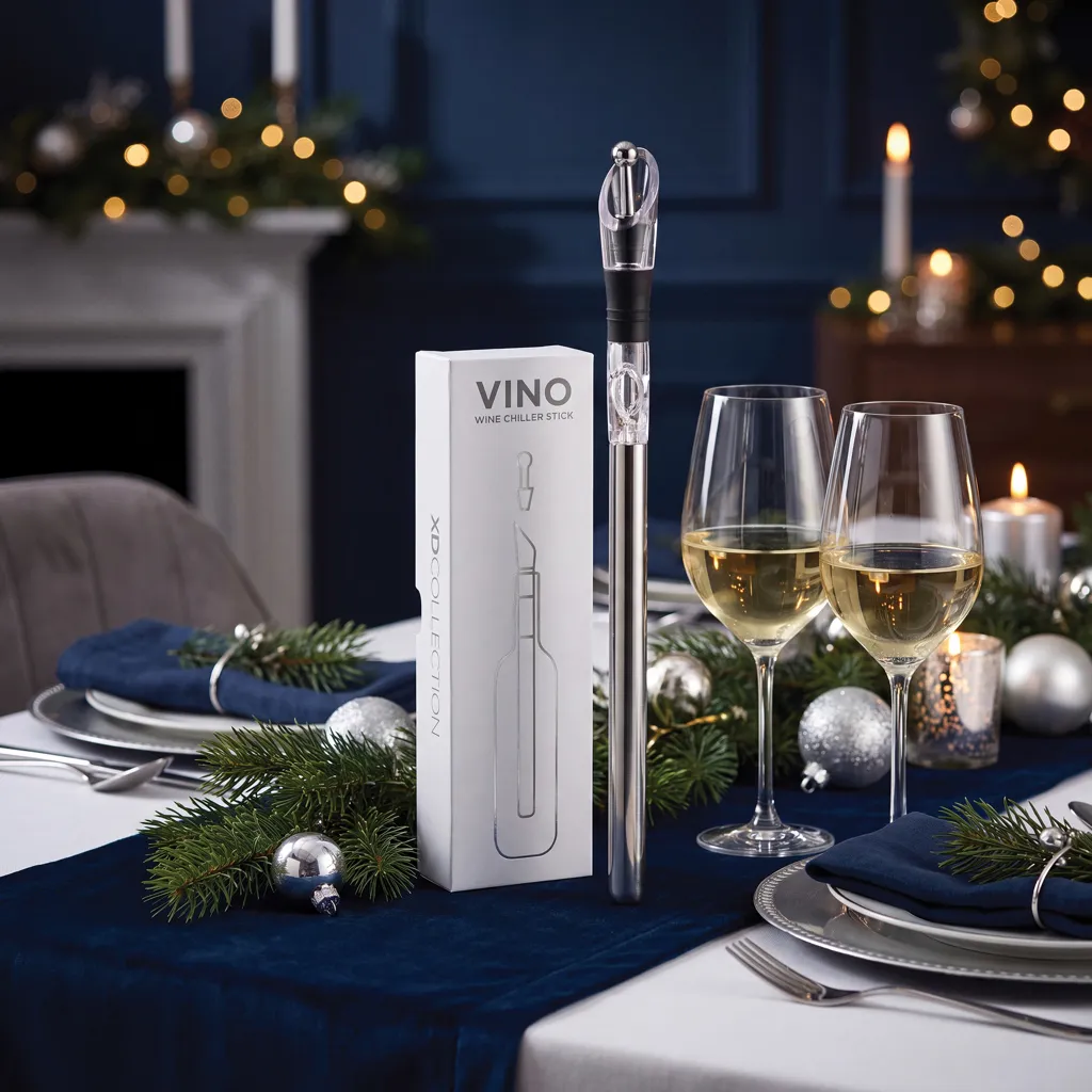 Vino Weinkühler-Stab, silber – Bild 2