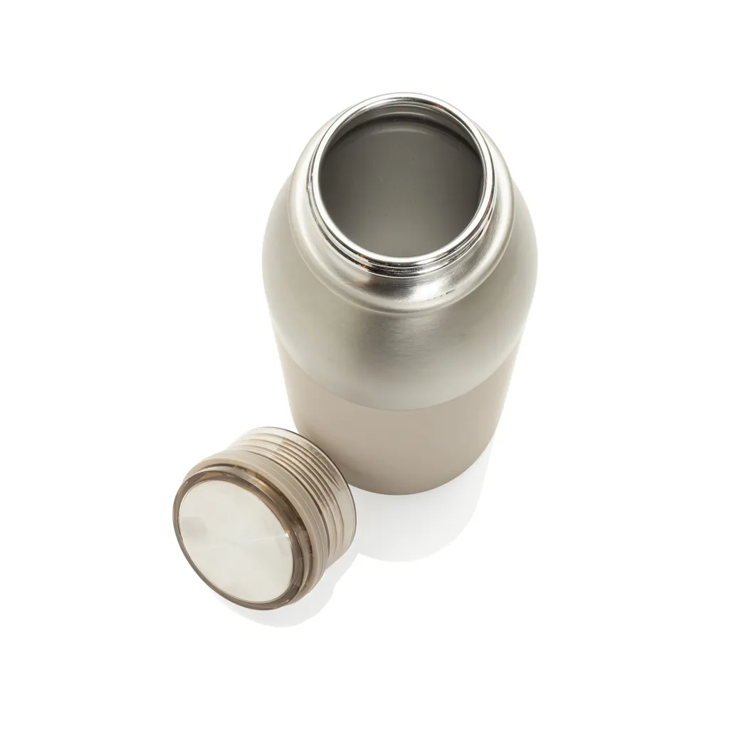 Duoloop einwändige Trinkflasche aus RCS rec. Stahl 780ml, beige – Bild 4