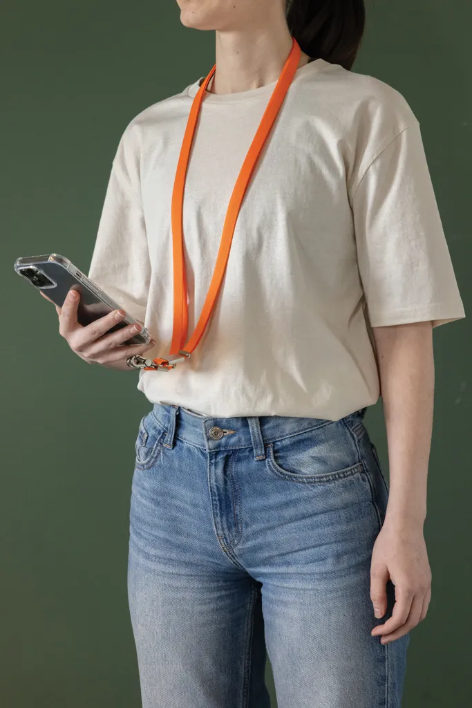 Nivo Crossbody-Handyband aus RCS recyceltem PET, orange – Bild 8