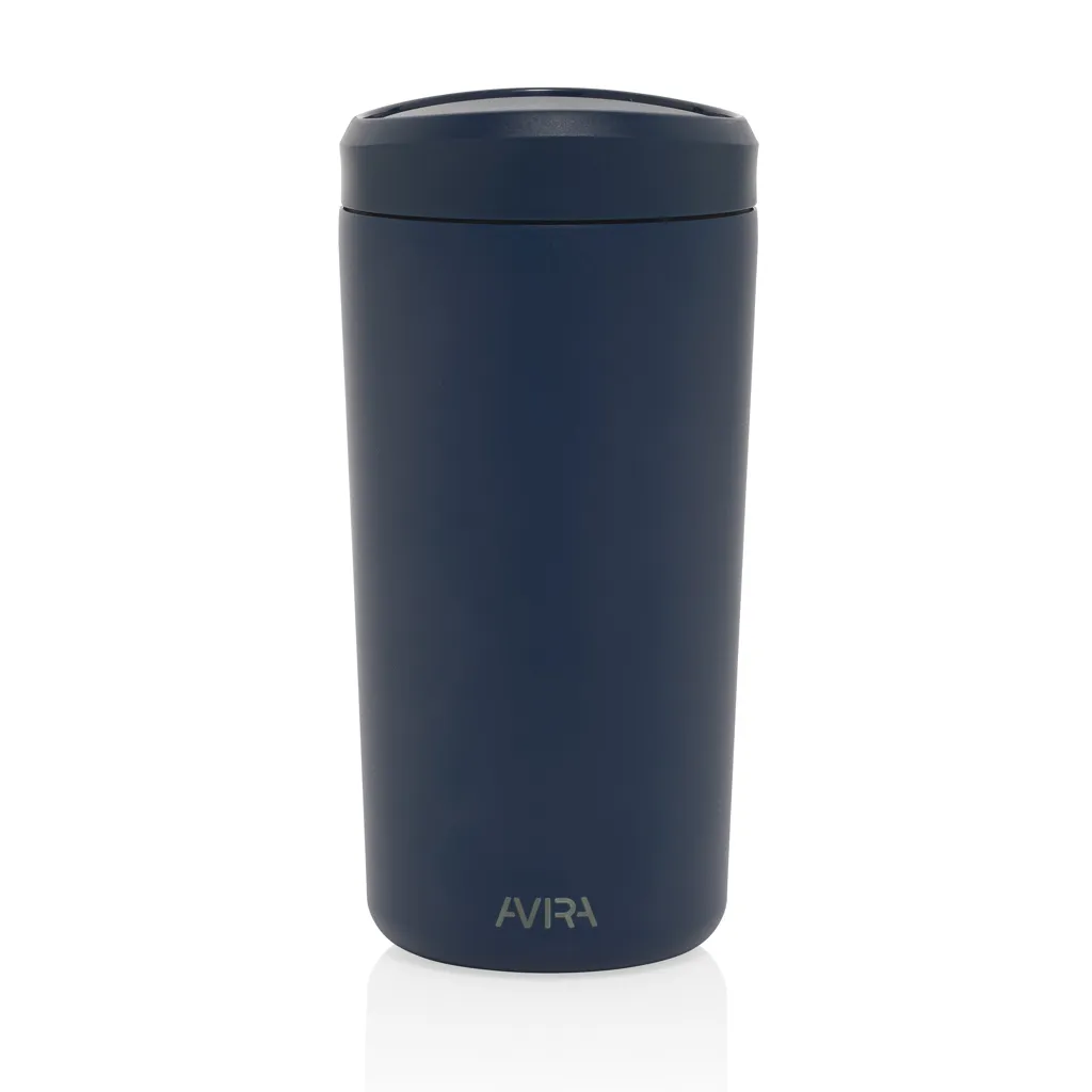 Avira Alix Klickbecher aus RCS rec. Stahl 400ml, navy blau – Bild 2