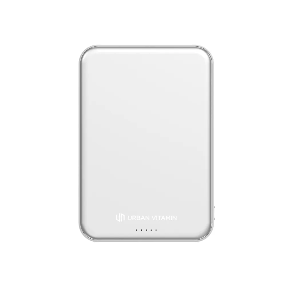 Urban Vitamin Pomona 5000mAh Qi2.2 25W magnetische Powerbank, silber – Bild 8
