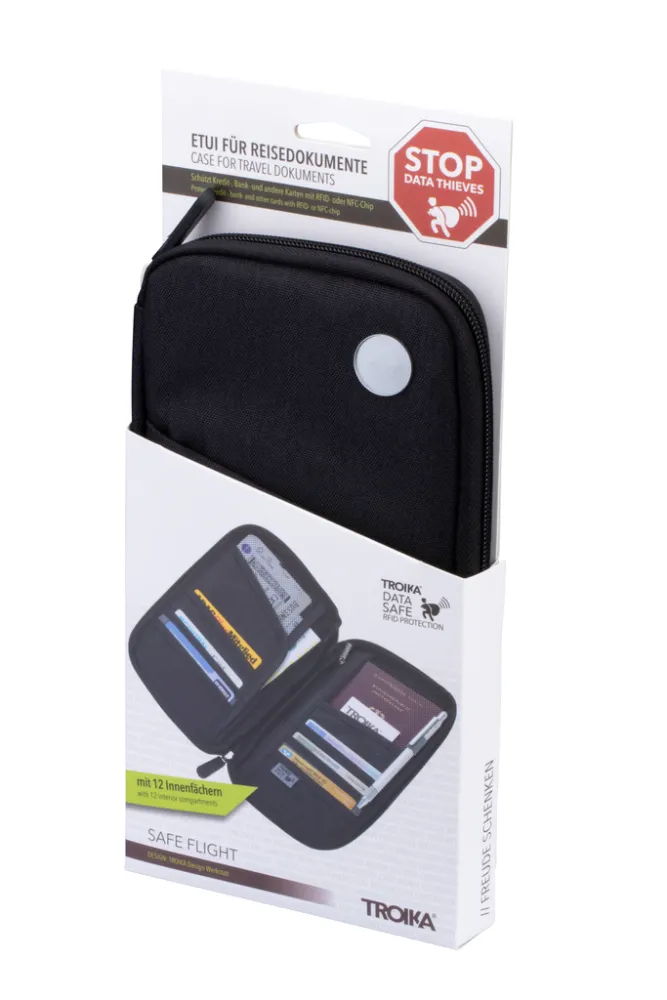 Etui SAFE FLIGHT, 247 × 137 × 22 mm, grau/schwarz – Bild 7