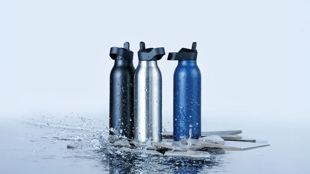 Avira Ara RCS Re-Steel Fliptop Wasserflasche 500ml, navy blau – Bild 9