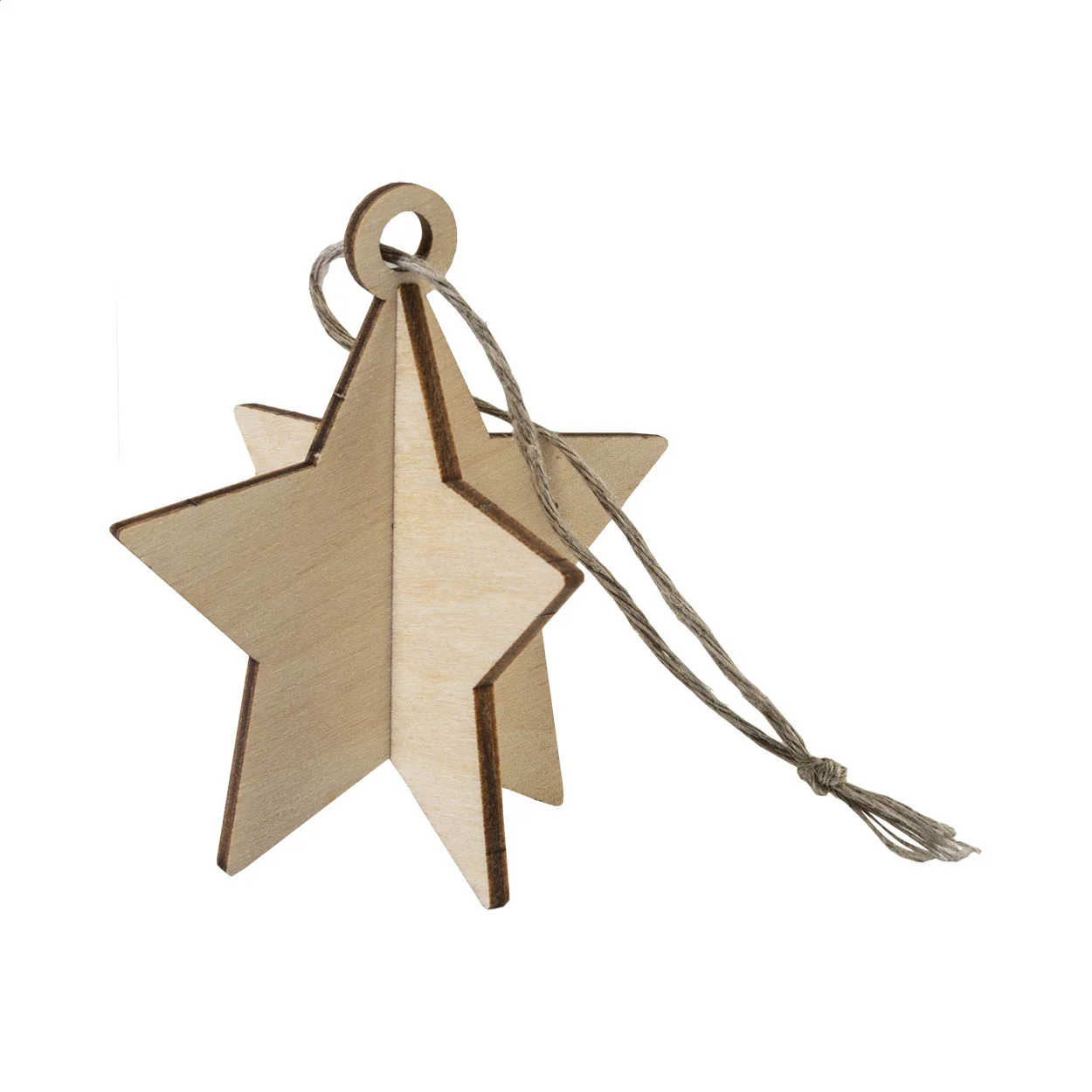 Weihnachtskarte FestiCard, Stern, natur – Bild 3