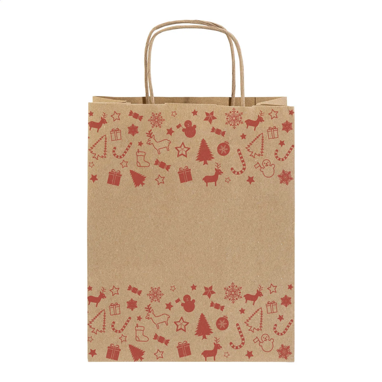 Weihnachtsgeschenktasche Julegave L, groß, natur – Bild 2