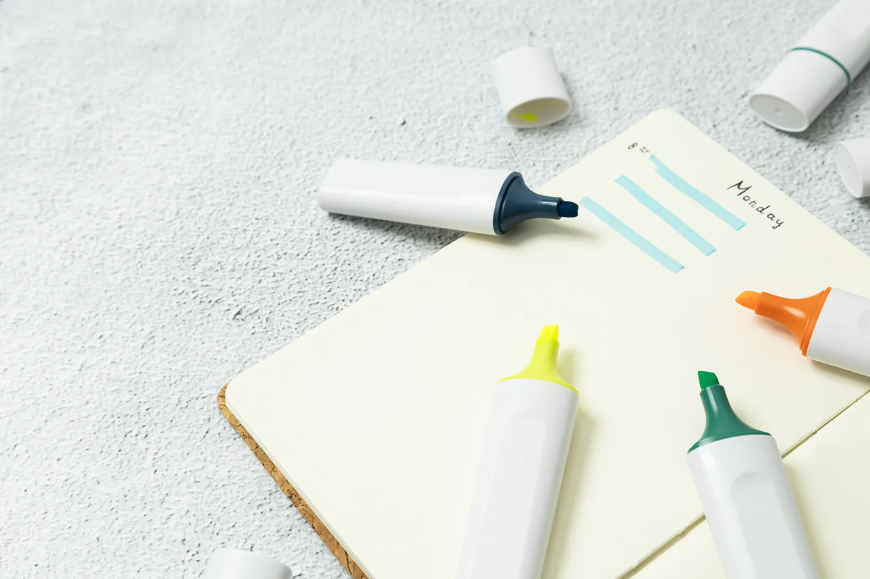 Textmarker Rabomark aus RABS, blau, weiß – Bild 5