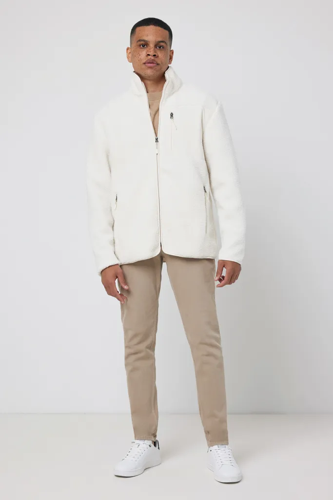 IQONIQ Diran Fleecejacke aus recyceltem Polyesterflor, neutral – Bild 5