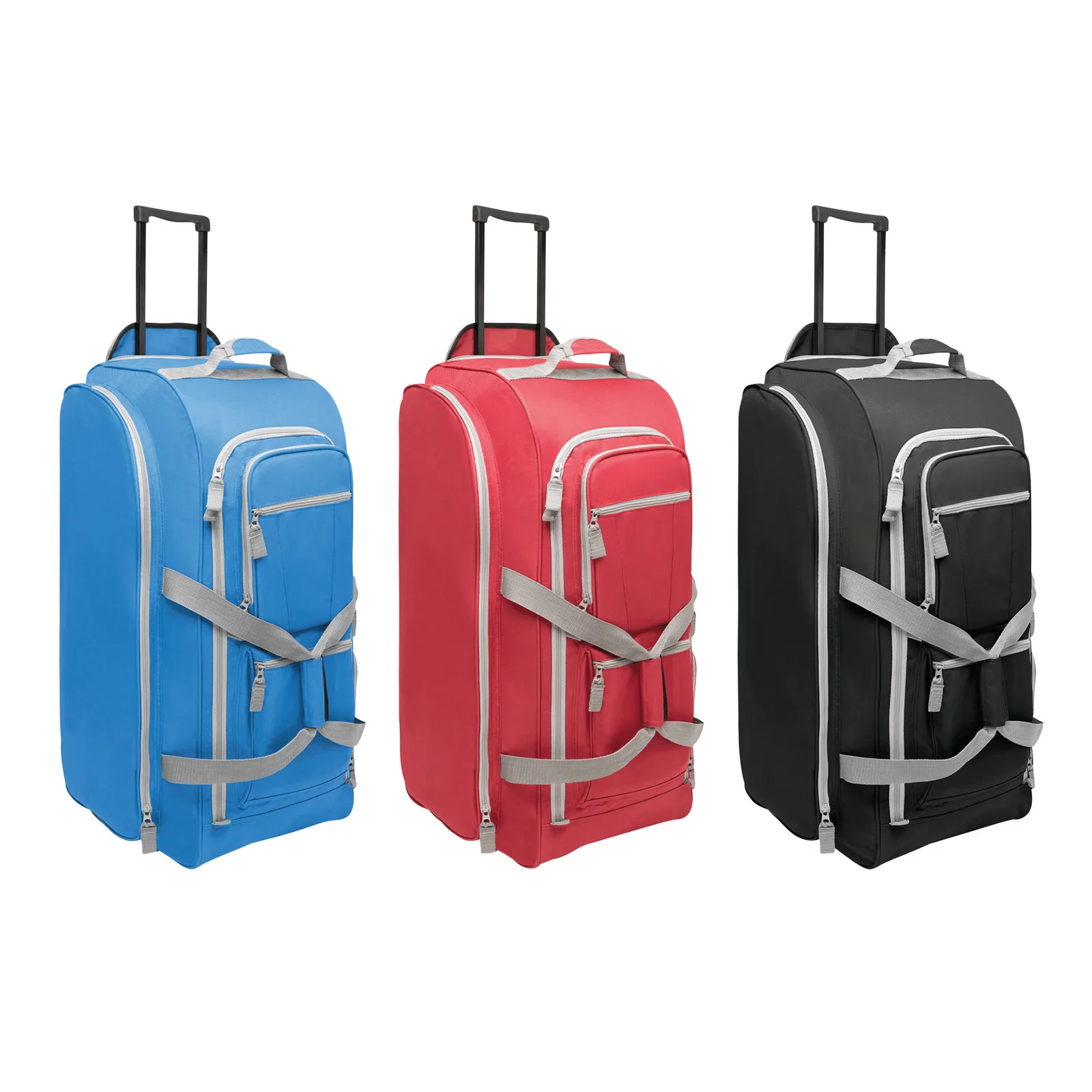 9P - Trolley-Reisetasche, grau, schwarz – Bild 11