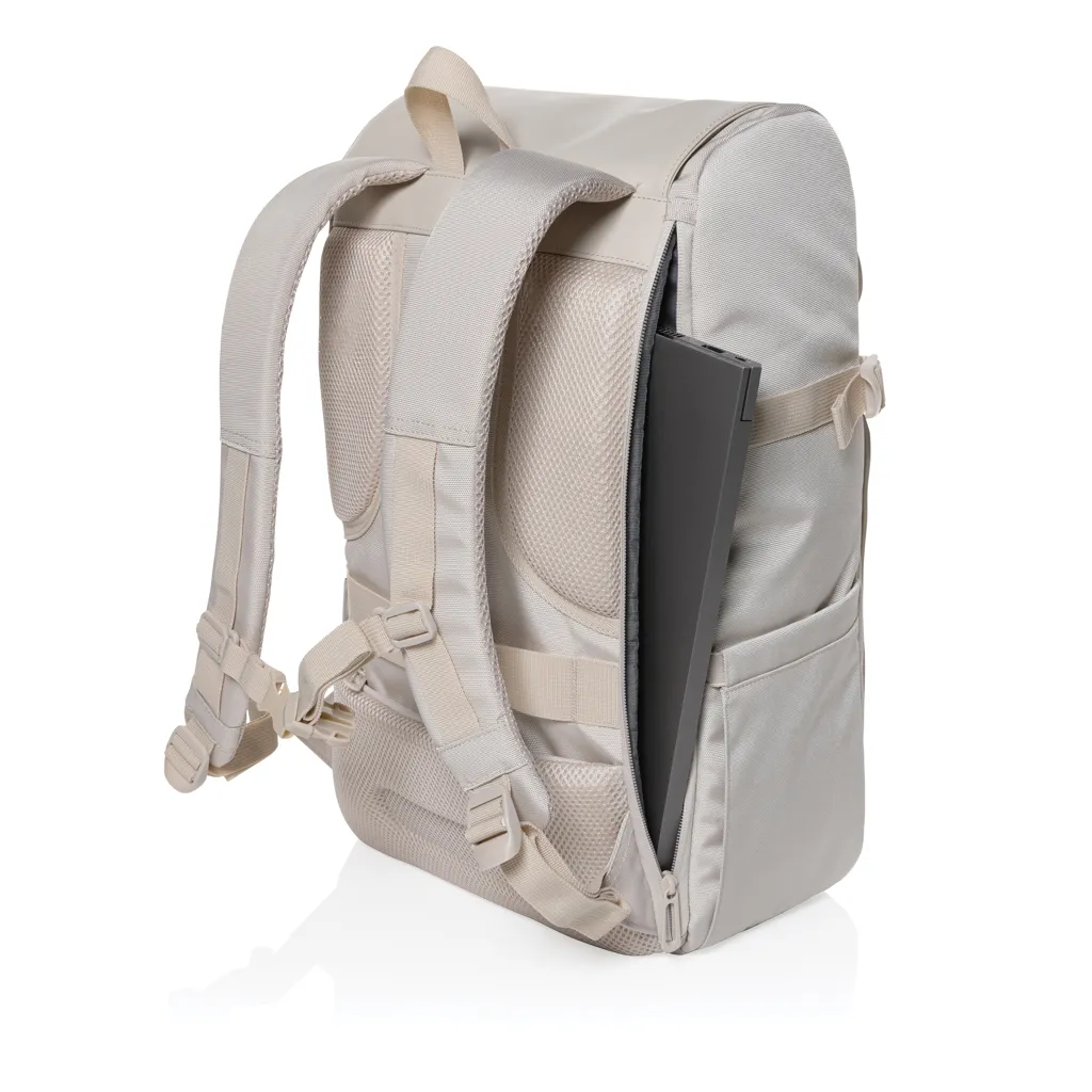 Pascal AWARE™ RPET Deluxe Weekend Rucksack, beige – Bild 5