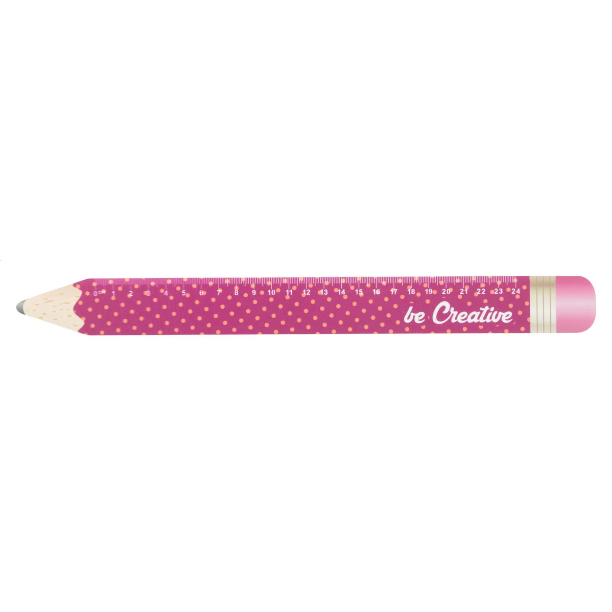 24 cm Lineal, Bleistift Sharpy 24, weiß – Bild 3