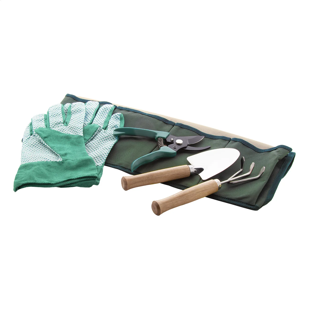 Gartenwerkzeug-Set Jardin, grün, natur – Bild 2