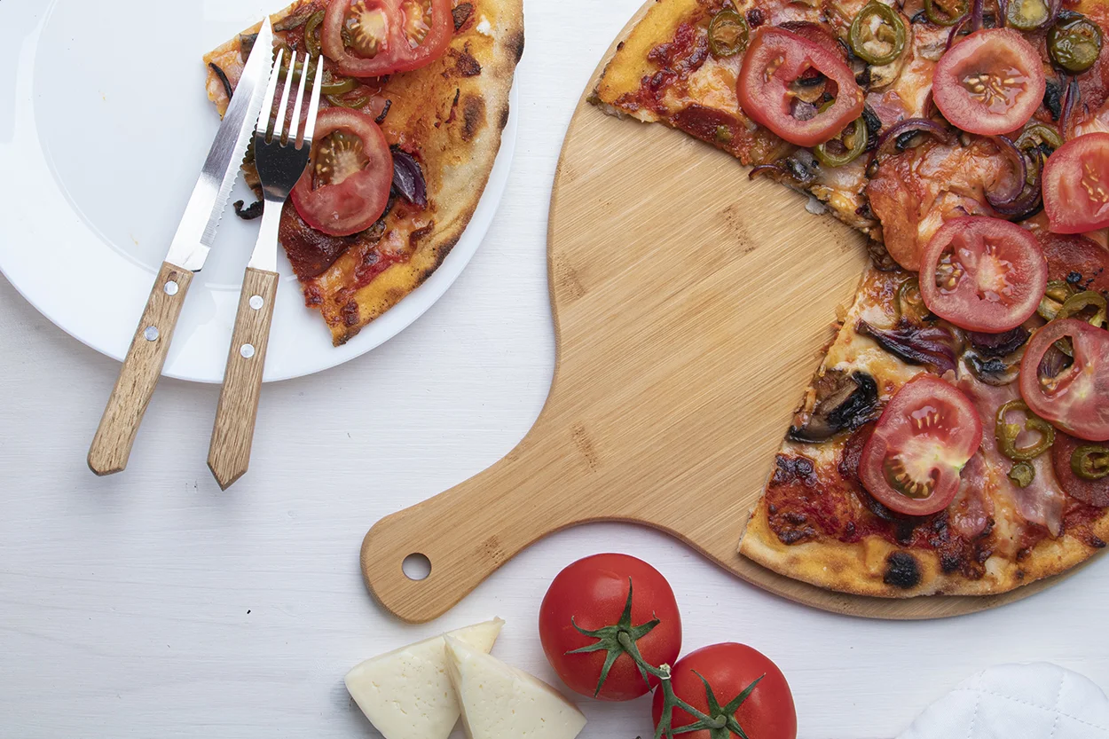 Pizza-Schneidebrett Naples, natur – Bild 2
