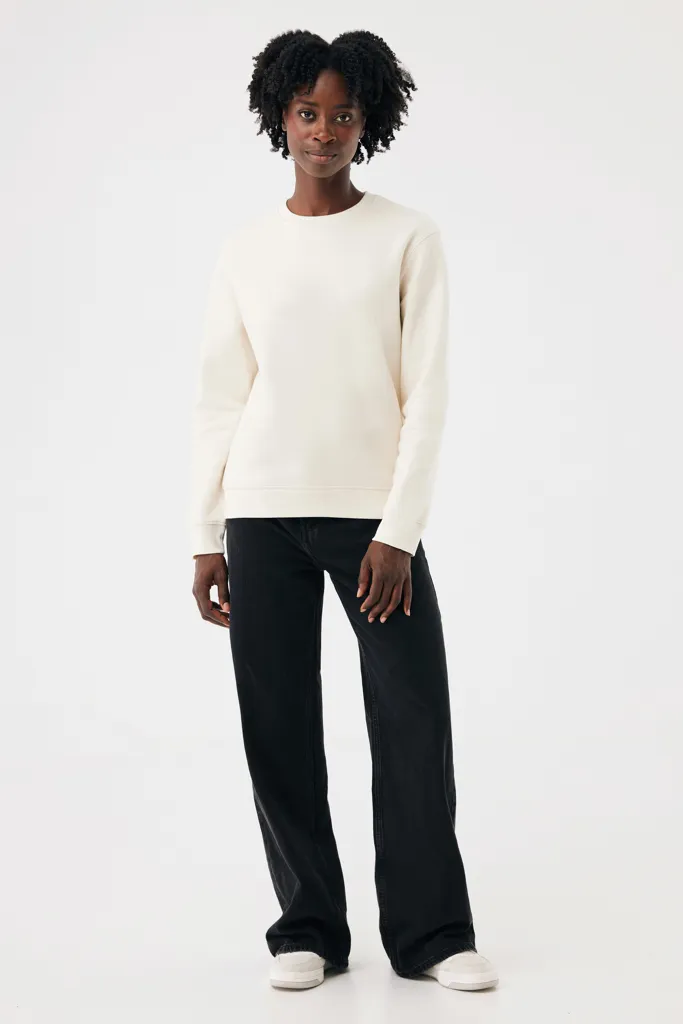 IQONIQ Torla Rundhals-Pullover aus recycelter Baumwolle, natural raw – Bild 5