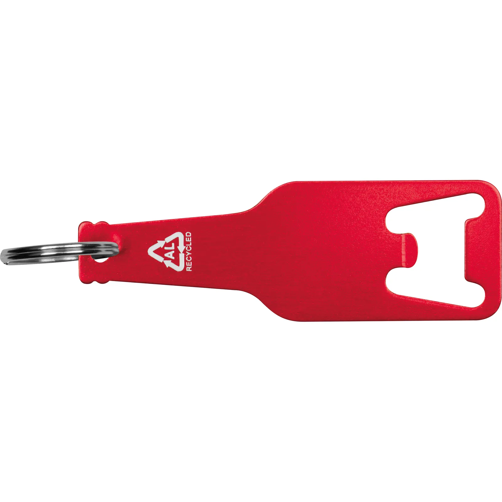 Flaschenöffner aus recyceltem Aluminium Malmö, rot – Bild 2