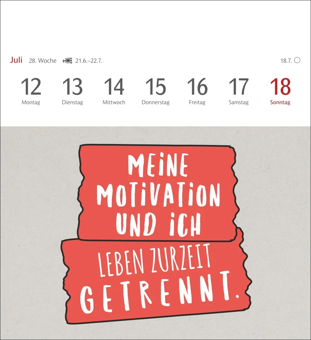 Typo-Sprüche-Kalender Postkartenkalender 2027 – Bild 10