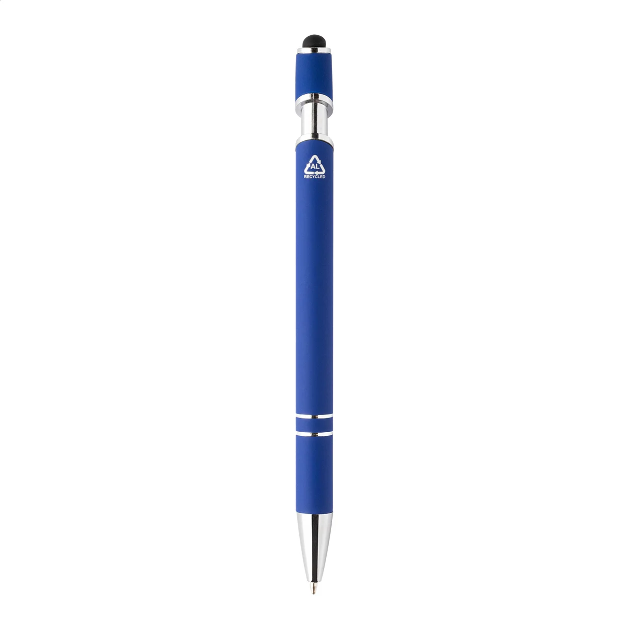 Touchpen-Kugelschreiber Tonnel Soft, dunkelblau – Bild 2