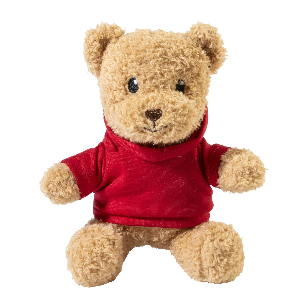 Plüsch-Teddybär Hobear mit Hoodie, rot – Bild 2