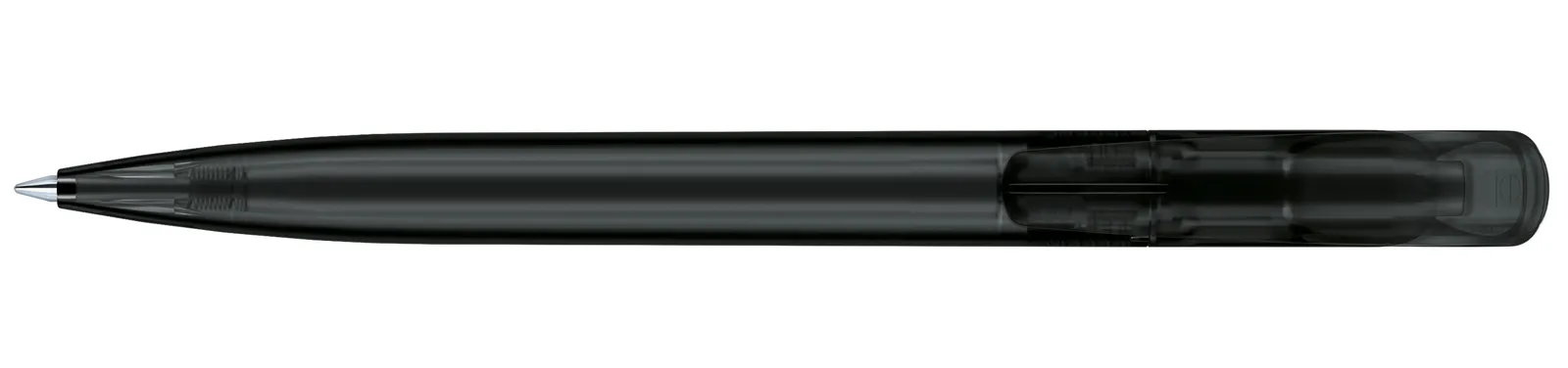 Challenger Frosted Druckkugelschreiber, Schwarz – Bild 3