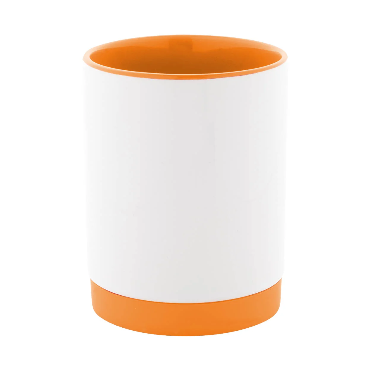 Sublimationstasse MultiColour Plus, orange, weiß – Bild 2