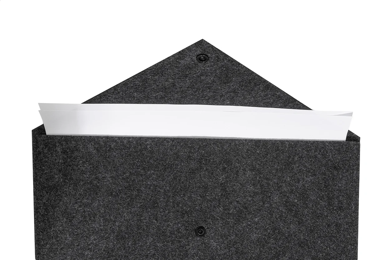 Dokumententasche RPET Refelt Slim, dunkelgrau – Bild 3