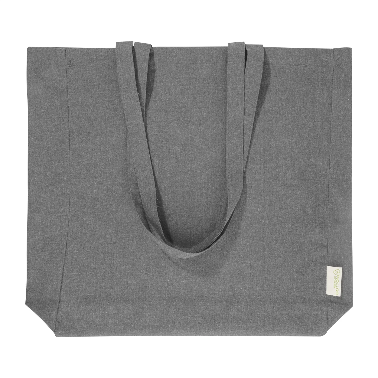 Einkaufstasche Guspex Hue aus recycelter Baumwolle, aschgrau – Bild 3