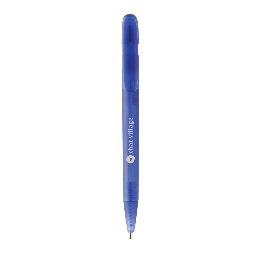 Devin transparenter Stift aus GRS zertifiziertem rABS, blau – Bild 4