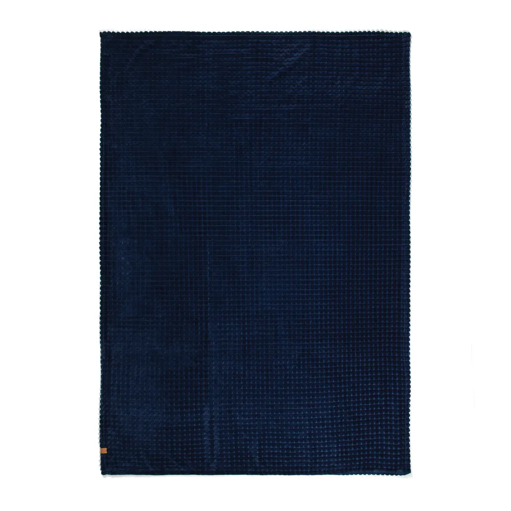 VINGA Branson Decke aus GRS recyceltem PET, navy blau – Bild 3