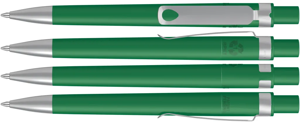 RECYCLED PET PEN CORE F SI Druckkugelschreiber dunkelgrün, dunkelgrün – Bild 2