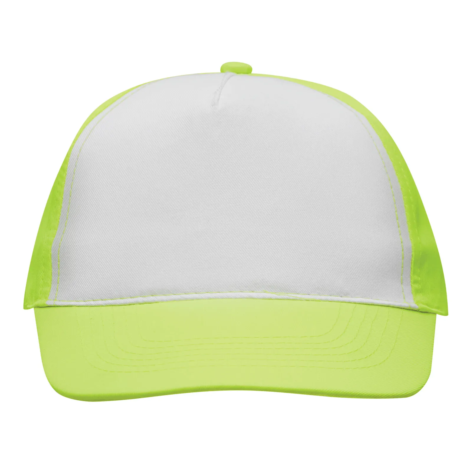 SHINY - 5-Panel-Baseball-Cap, gelb, weiß – Bild 3